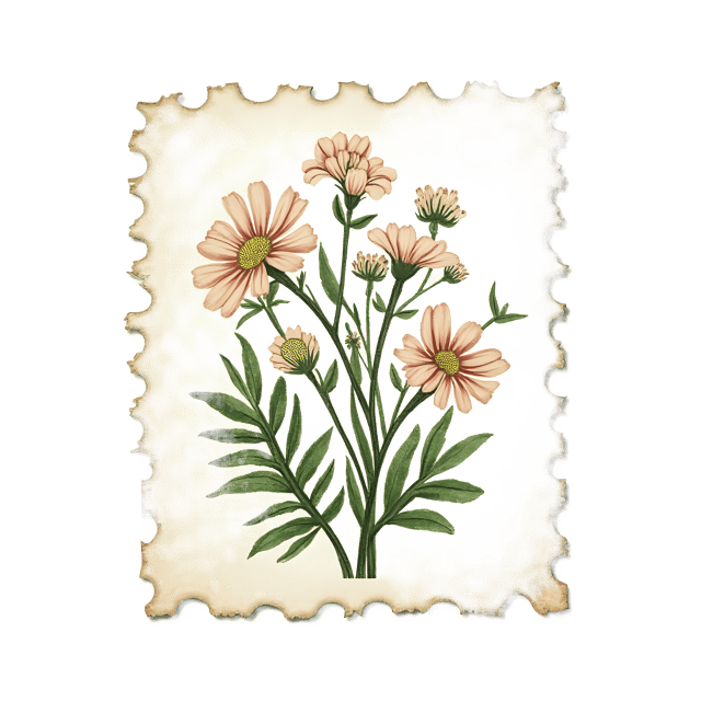 Free transparent PNG: Old Postage Stamp  Floral Design Clipart, free download png