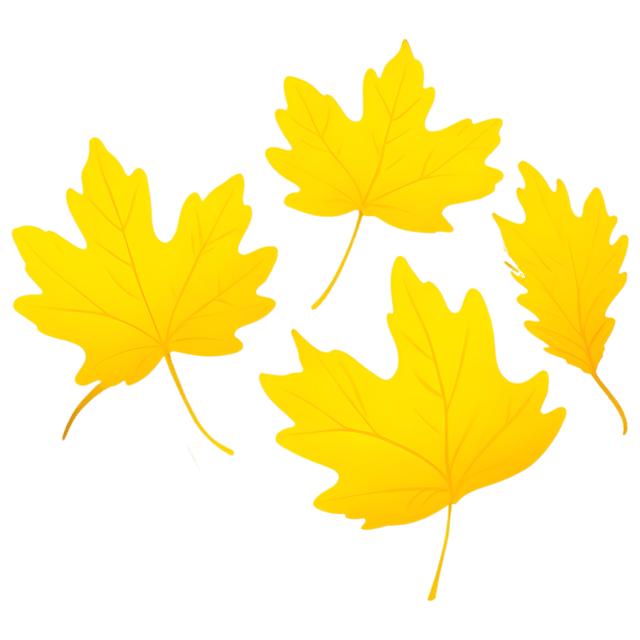 Free transparent PNG: Golden Leaves Swaying in Breeze Transparent Background PNG