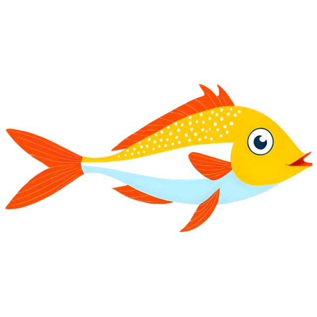 Free transparent PNG: Cute Cartoon Tropical Fish Illustration for Marine Life and Fun Designs