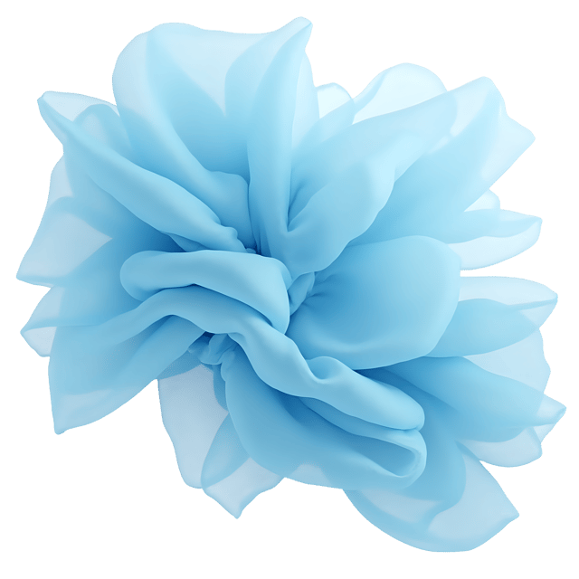 Free transparent PNG: Sky Blue Chiffon Fabric PNG Clipart  Elegant and Lightweight Textile