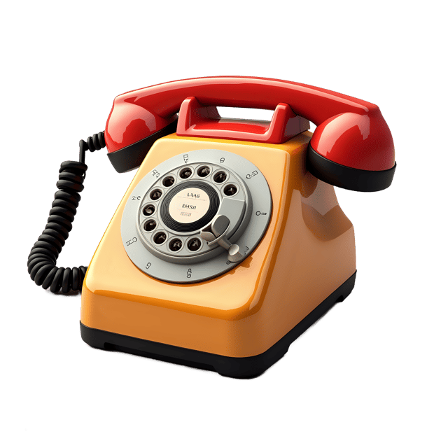 Free transparent PNG: Rotary Phone PNG Download  Retro Communication Icon for Design  Decor