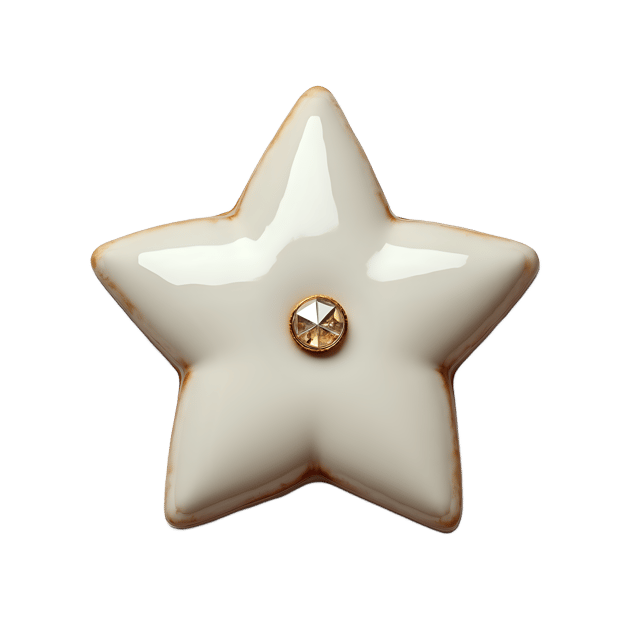 Free transparent PNG: Star Button with Tiny Gemstone Center  Free PNG Download for Crafts