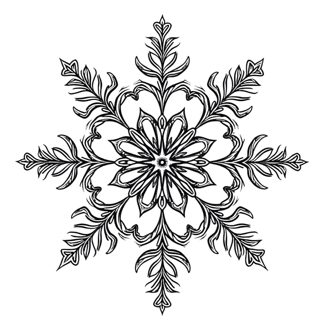 Free transparent PNG: Intricate Lace Snowflake PNG Clipart  Perfect for Holiday Crafts  Decor