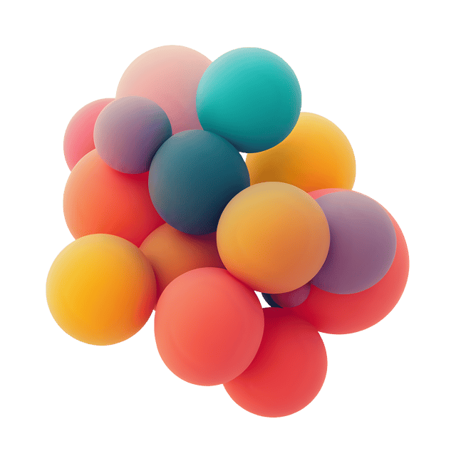 Free transparent PNG: Vivid 3D Structure Design with Transparent Background