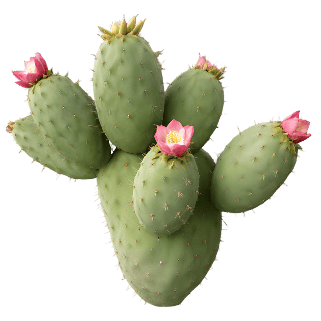 Free transparent PNG: Prickly Pear Cactus PNG Transparent Background for Botanical and Artistic Use