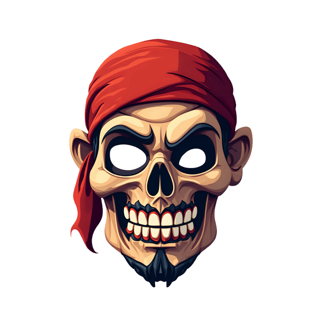 Free transparent PNG: Pirate Mask PNG Download  Perfect for Parties, Crafts  Themed Decor