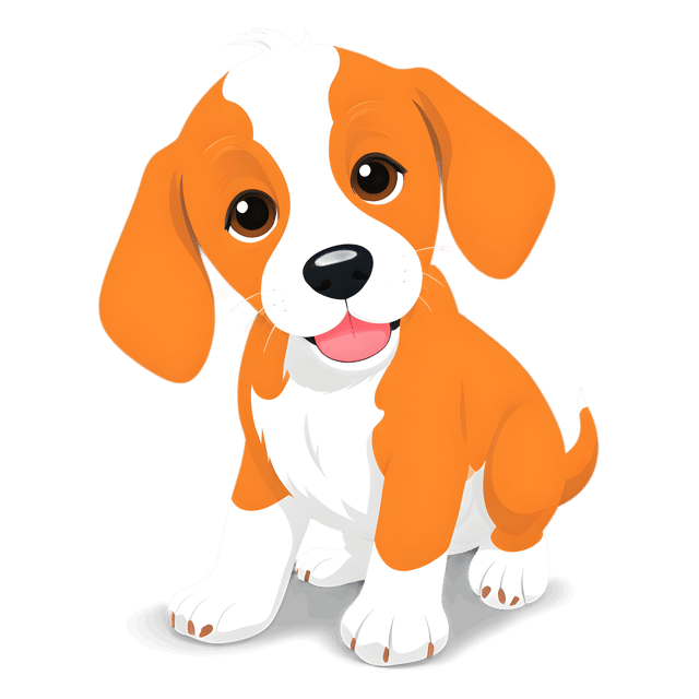 Free transparent PNG: Playful Puppy with Floppy Ears and Bright Eyes PNG Transparent Background