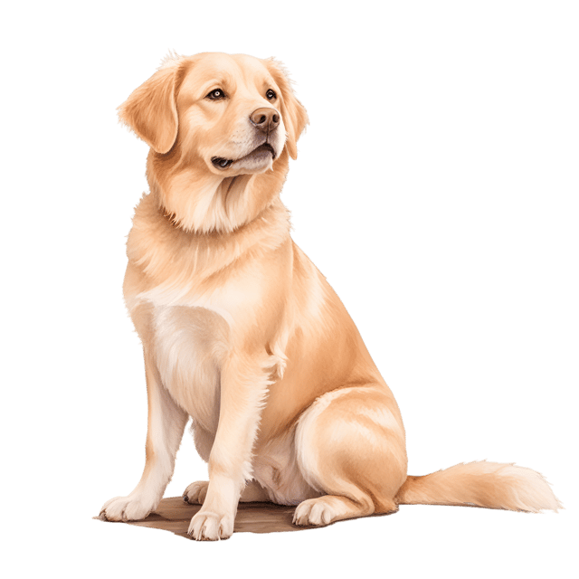 Free transparent PNG: Golden Dog PNG on Wooden Floor with Transparent Background