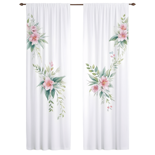 Free transparent PNG: Floral Curtain Transparent PNG for Nursery and Crafting Decorations
