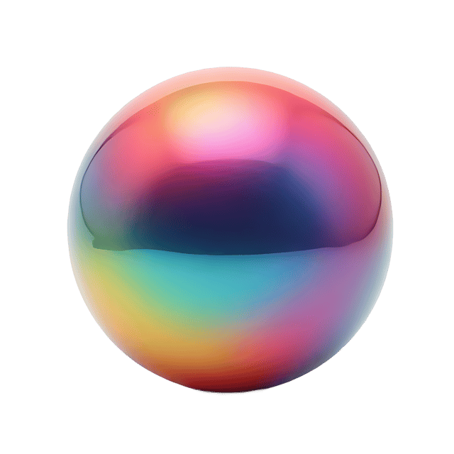 Free transparent PNG: Vibrant Gradient 3D Sphere PNG with Smooth Surface