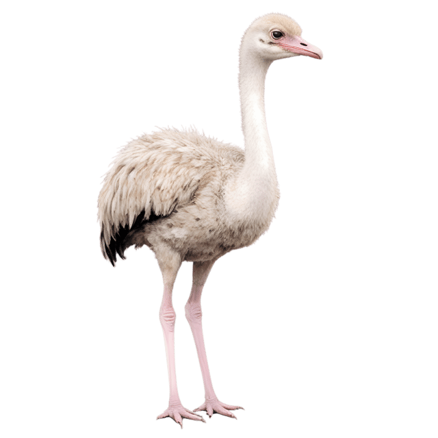 Free transparent PNG: Transparent PNG Striding Ostrich Bird Illustration for Nature and Animal Art Projects