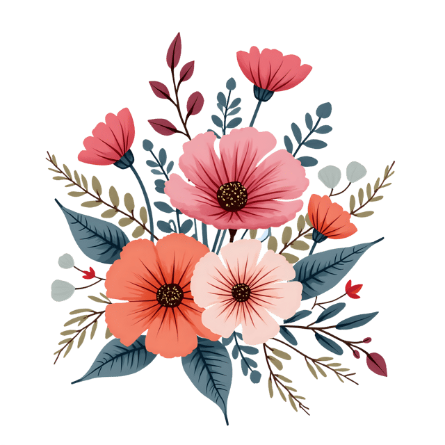 Free transparent PNG: Boho Flower Bouquet  Artistic Clipart, free downloadable png