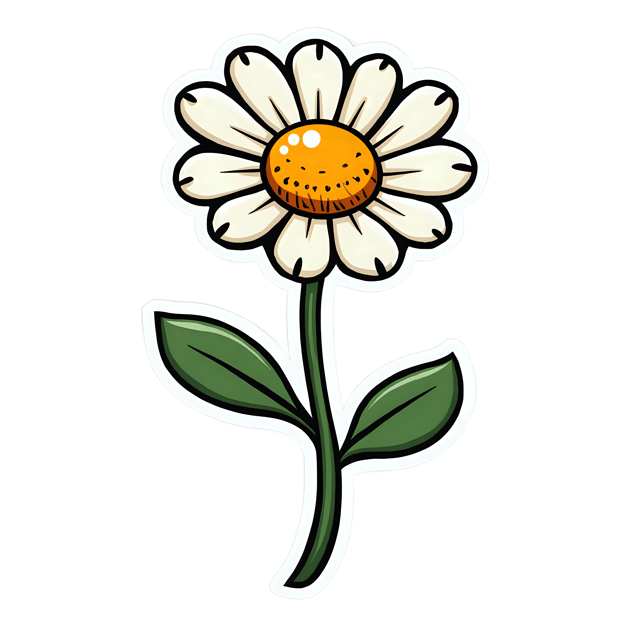 Free transparent PNG: Folk Daisy  Handmade Clipart, free high-quality png download