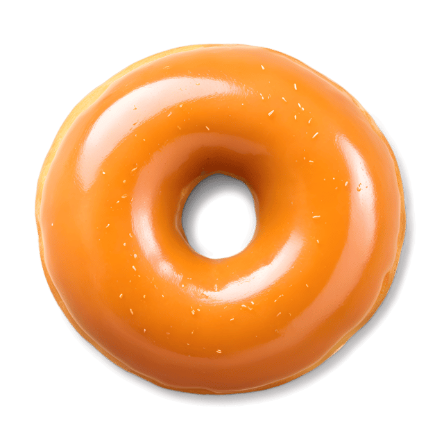 Free transparent PNG: Golden-Brown Round Donut with Sugary Glaze PNG Transparent Background