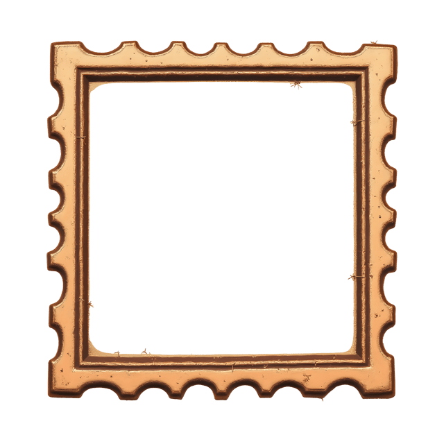 Free transparent PNG: Retro Stamp Border  Aged Brown Tone Clipart, free download png