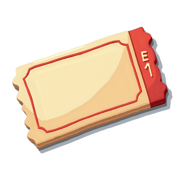 Free transparent PNG: Train Ticket Stub  Vintage Travel Clipart, free downloadable png