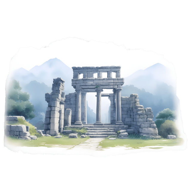 Free transparent PNG: Ancient Ruins Morning Fog PNG Transparent Background