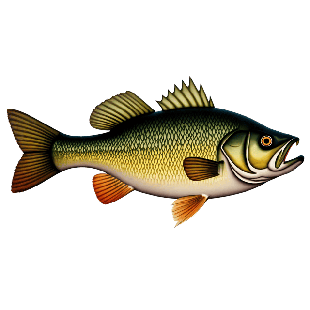 Free transparent PNG: Bass Fish PNG Clipart  Ideal for Fishing, Aquatic Themes  Outdoor Decor
