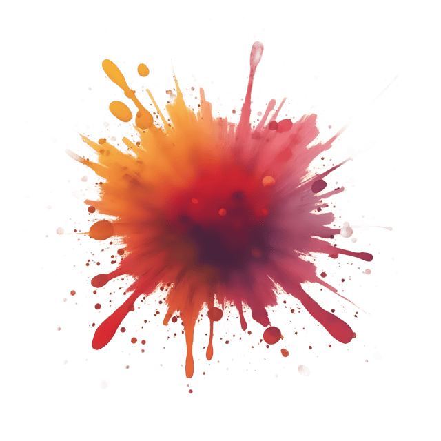 Free transparent PNG: Splattered Paint Burst  Artistic Clipart, free downloadable png