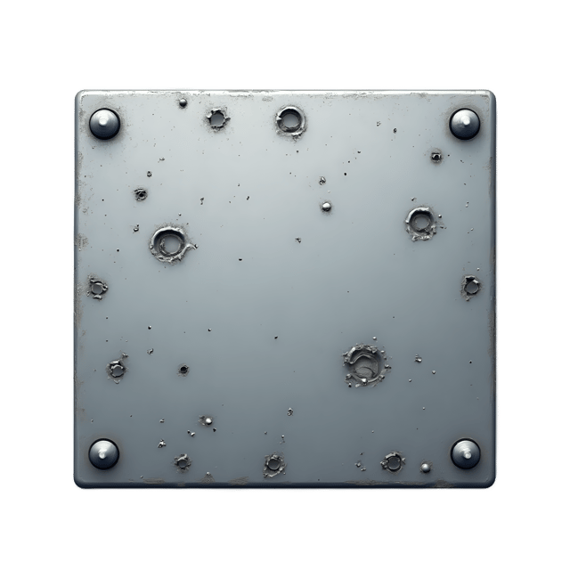 Free transparent PNG: Metal Plate  Bullet-Dented Surface, free png download