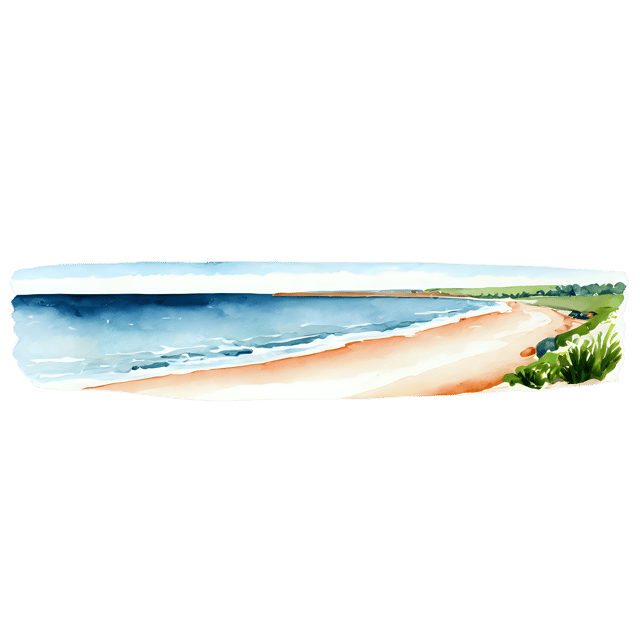Free transparent PNG: Coastal Landscape Watercolor Illustration – Transparent PNG