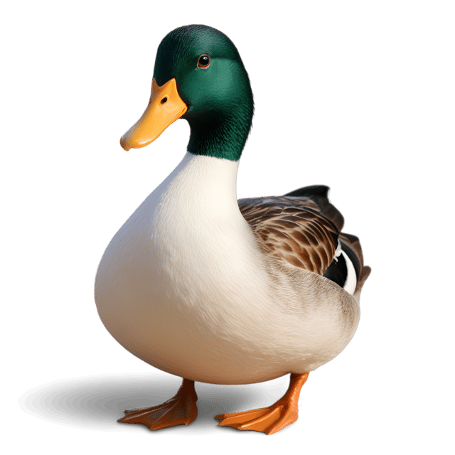 Free transparent PNG: Duck Bird Transparent PNG for Nursery and Craft Projects