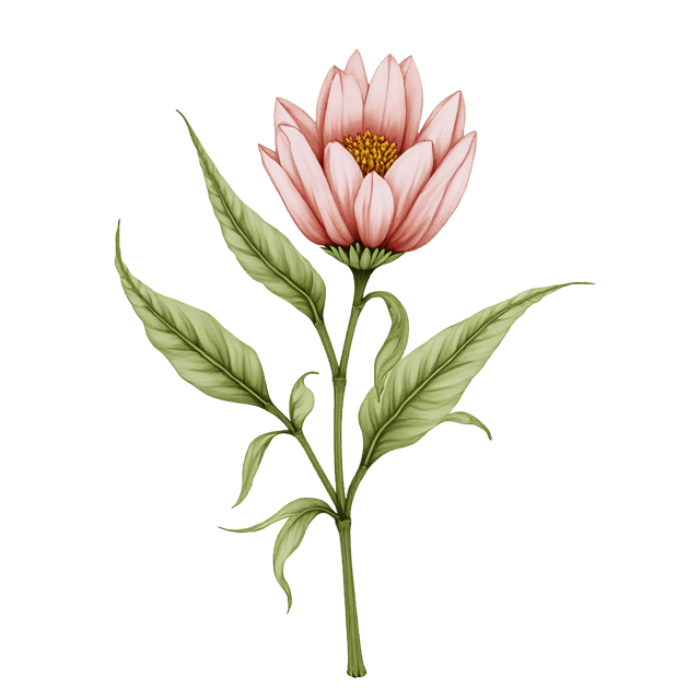 Free transparent PNG: Pressed Garden Flower  Botanical Clipart, free transparent png download