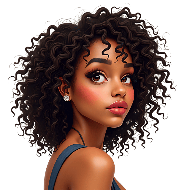 Free transparent PNG: Curly Hair PNG Clipart  Ideal for Portrait Art, Beauty  Personalized Projects