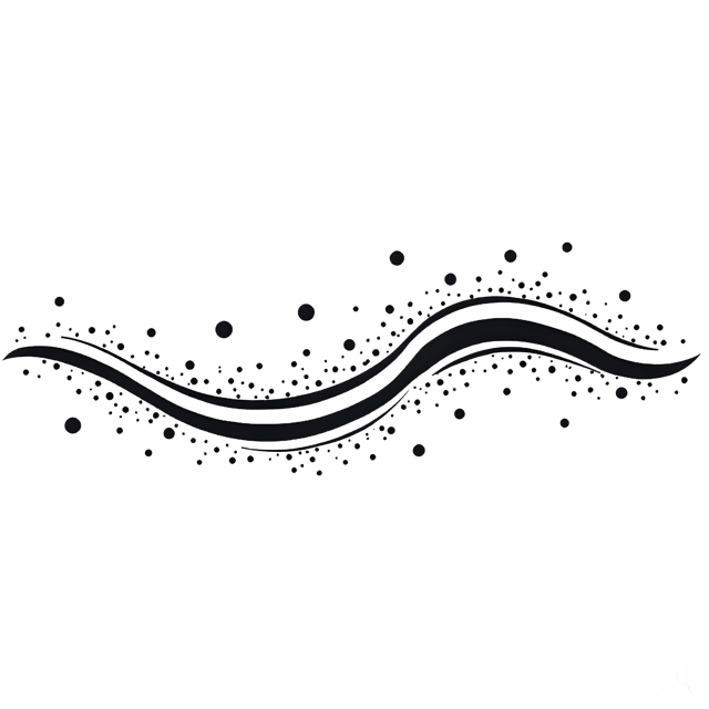 Free transparent PNG: Curved Wave Line with Blot Marks  Artistic Design Clipart, free downloadable png