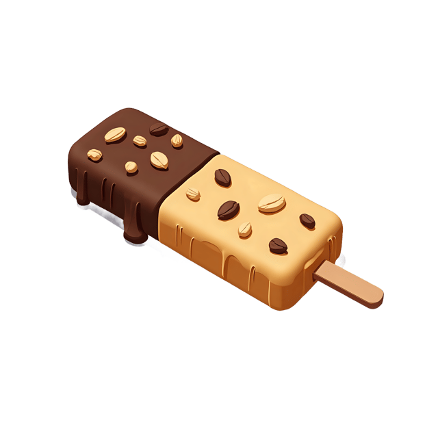 Free transparent PNG: Candy-Coated Ice Cream Bar with Nut Topping  Sweet Treat Clipart, free download png