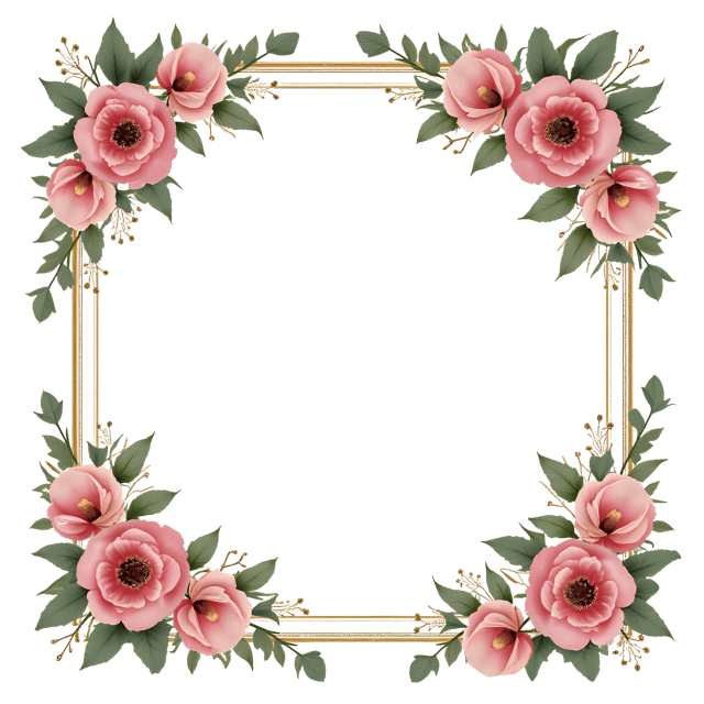 Free transparent PNG: Cottagecore Floral Frame PNG Clipart  Perfect for Design Projects  Crafts