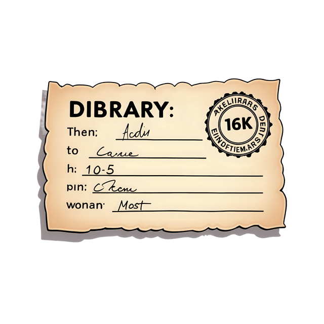 Free transparent PNG: Vintage Ephemera Library Card  Retro Design Clipart, free downloadable png