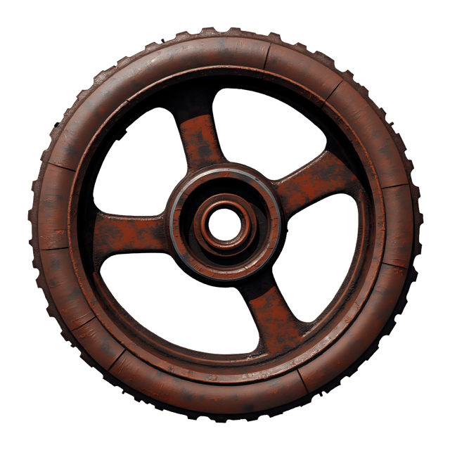 Free transparent PNG: Rusty Metal Wheel  Flaky Surface Decorative Clipart, free high-quality png download