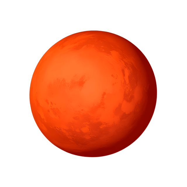 Free transparent PNG: Floral Mars Planet Transparent Background PNG