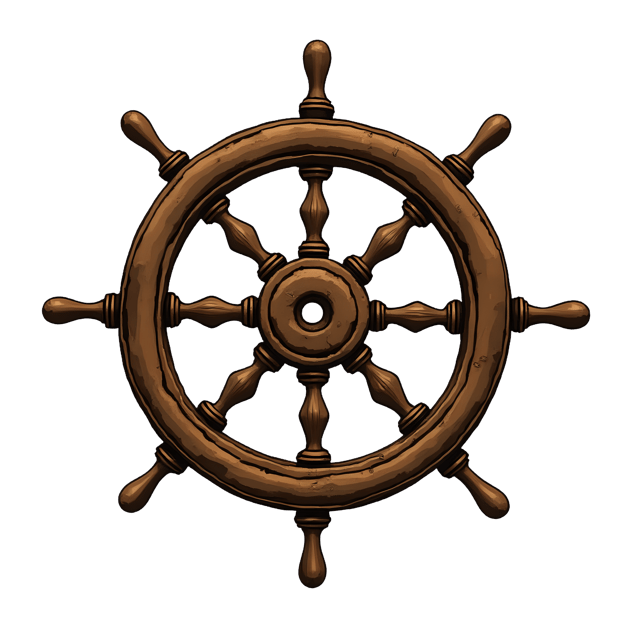 Free transparent PNG: Round Ship Wheel with Ropes  Nautical Clipart, free download png