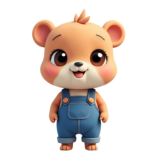 Free transparent PNG: Denim Overalls PNG with Transparent Background for Fashion and Art Projects