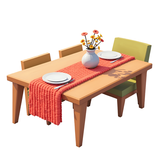 Free transparent PNG: Knitted Table Runner PNG  Handmade Kitchen Decor for Rustic  Cozy Themes