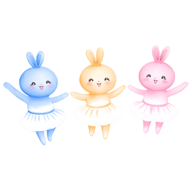 Free transparent PNG: Whimsical Brushstroke Dance PNG Canvas Art