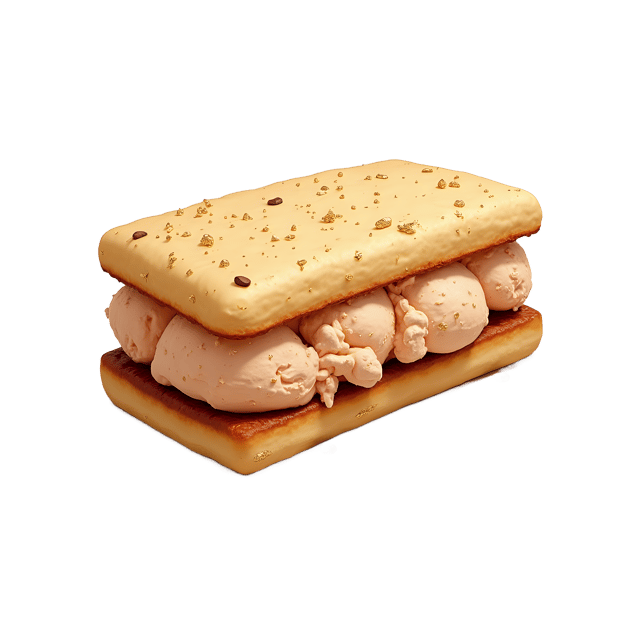 Free transparent PNG: Ice Cream Sandwich with Gold Dust  Dessert Clipart, free transparent png download