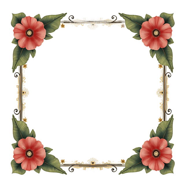 Free transparent PNG: Antique Floral Frame PNG Clipart  Elegant Design Elements for Various Projects