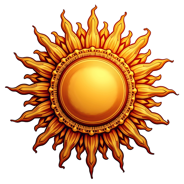Free transparent PNG: Vintage Ornate Sun PNG Clipart  Perfect for Artistic Designs  Decor