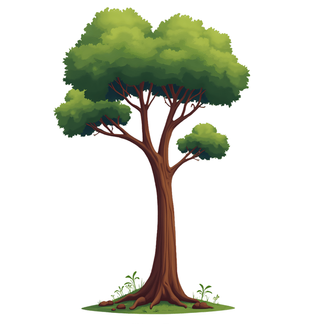 Free transparent PNG: Tall Eucalyptus Tree PNG with Smooth Bark and Towering Height