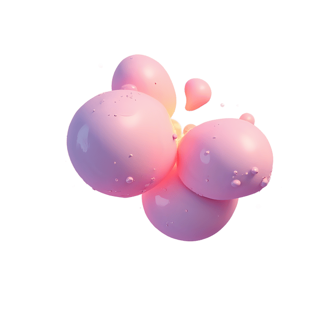 Free transparent PNG: Floating Shapes Glowing PNG with Transparent Background for Artistic Design