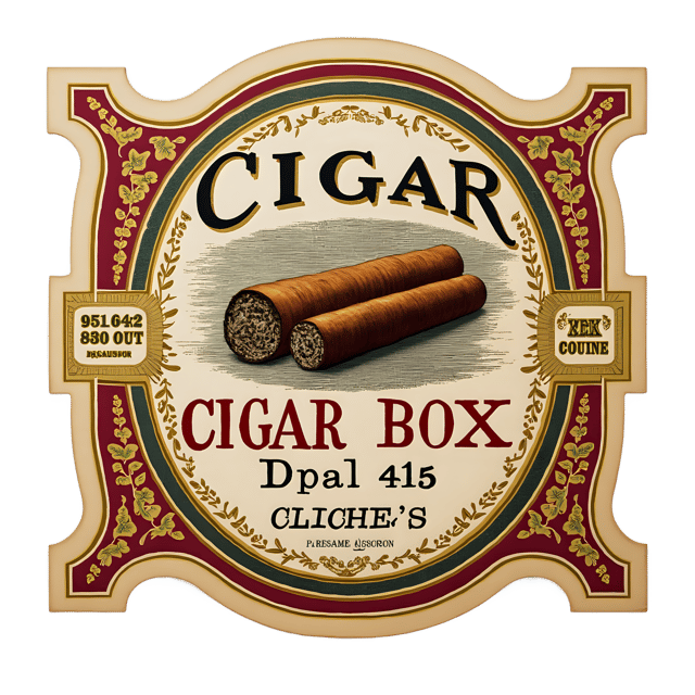Free transparent PNG: Cigar Box Label  Vintage Style, free png download