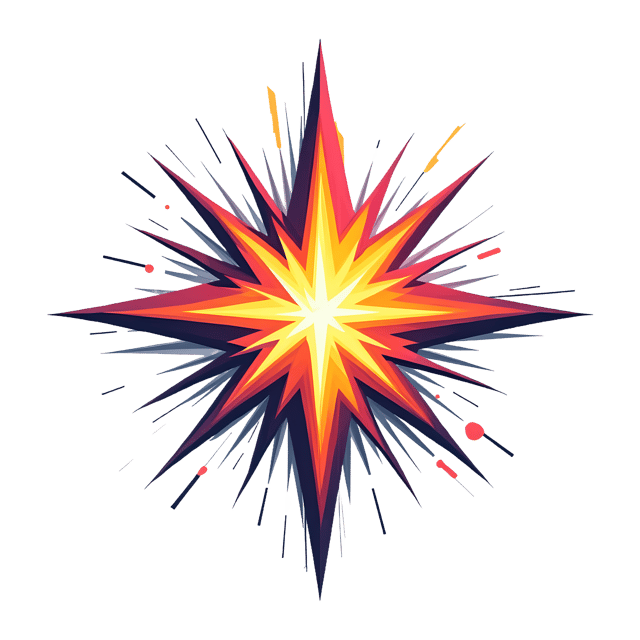 Free transparent PNG: Glitchy Star Burst  Digital Art PNG, free download