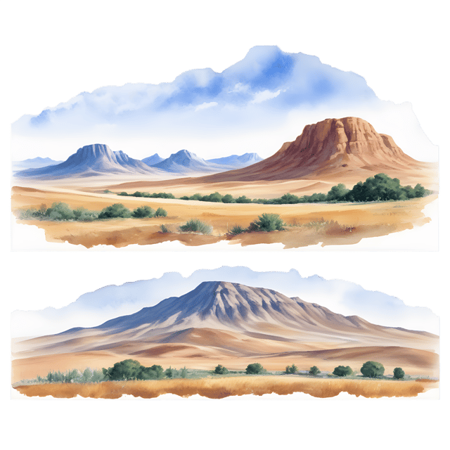 Free transparent PNG: Plateau Landscape Transparent PNG for Decorative and Artistic Use