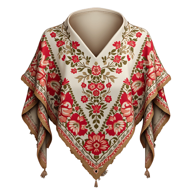Free transparent PNG: Victorian Embroidery Shawl PNG  Elegant Vintage Needlework Design for Crafts  Decor