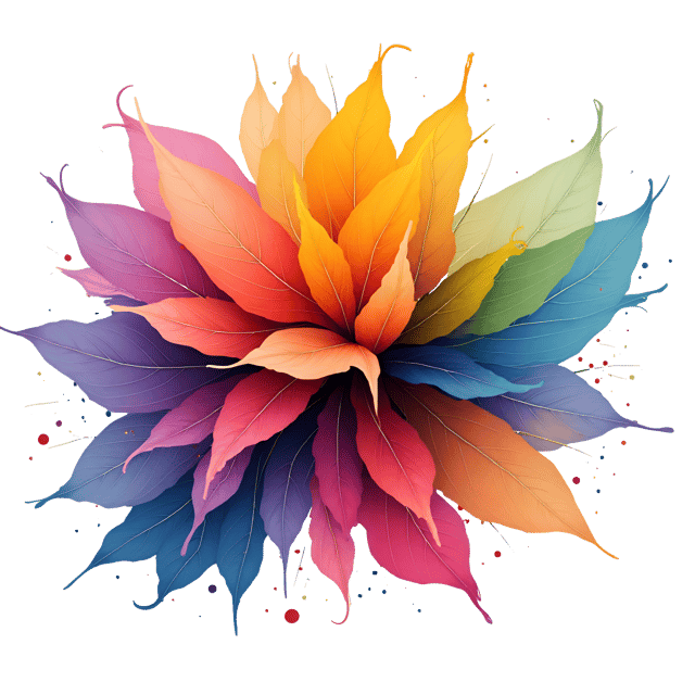 Free transparent PNG: Saturated Color Burst Watercolor Illustration with Transparent Background
