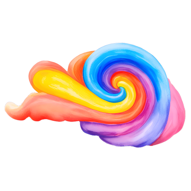 Free transparent PNG: Vivid Color Swirls Dissolving into Light PNG with Transparent Background