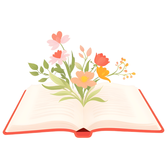 Free transparent PNG: Floral Enchanted Book - Transparent Background PNG